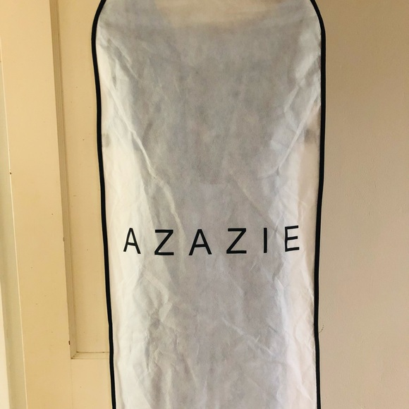 Blue Azazie Floor Length Bridesmaid Dress - Picture 6 of 6